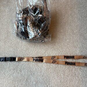 Purdue Boilermaker Lanyards Detachable Keychain Badge ID Holders  Lot of 25 NWOT